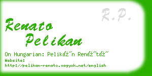 renato pelikan business card